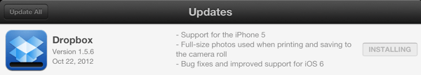 Dropbox 1.5.6 Update