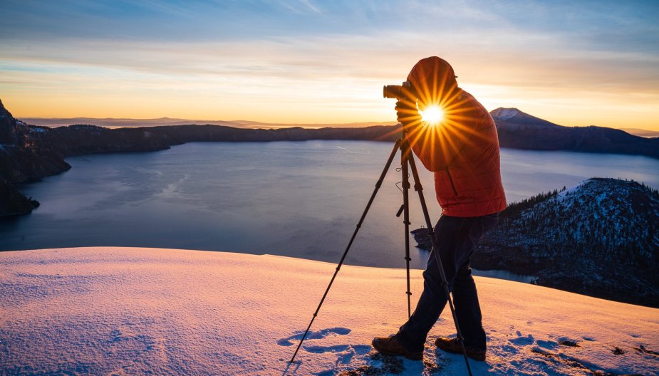 Crater Lake Sunrise by Mason