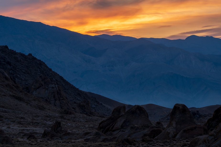 Whitney Portal Sunset by Jeff