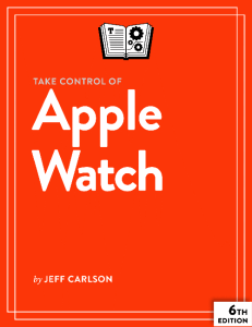 Orange cover of the book Take Control of Apple Watch